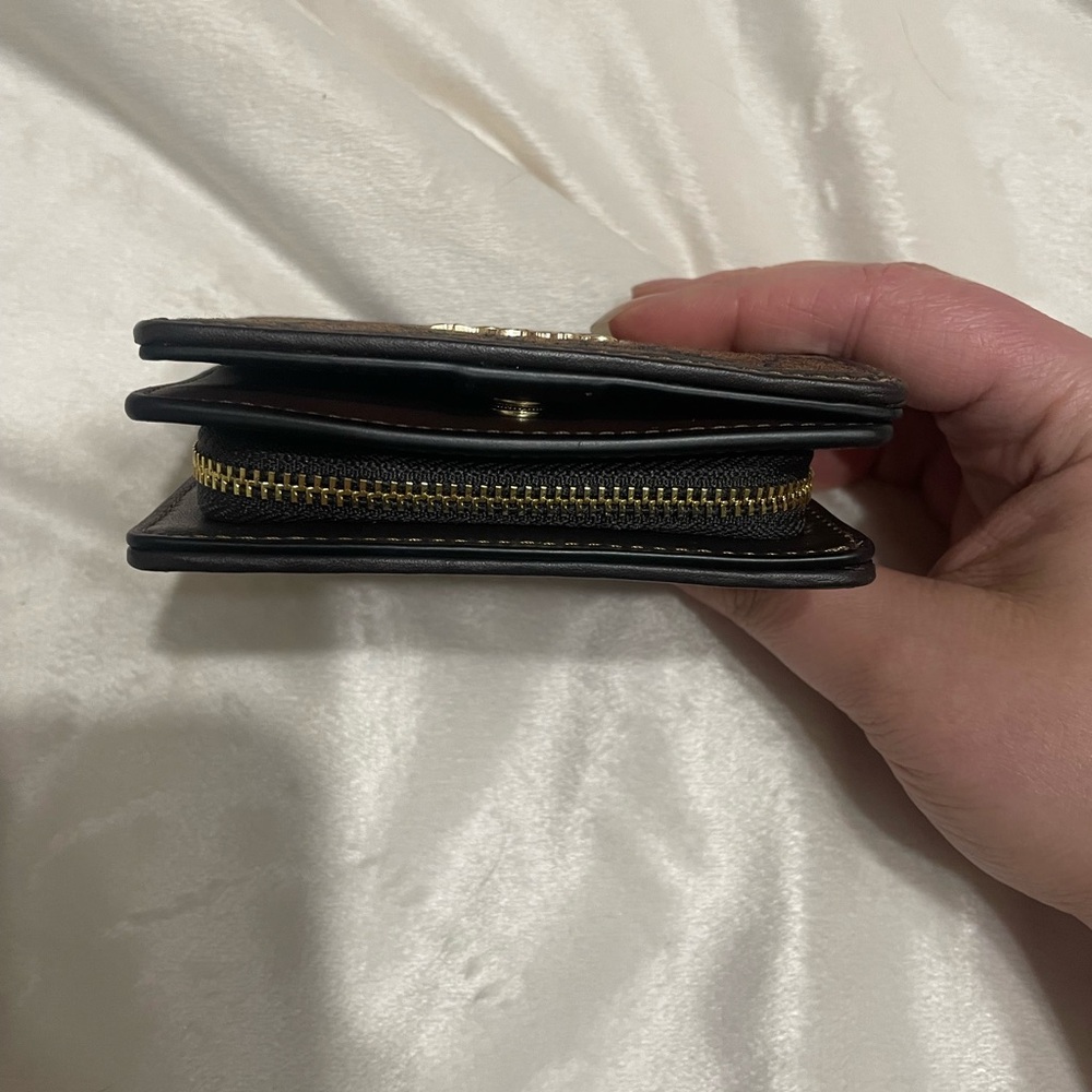 Coach Snap Wallet Brown Signature Chenille - Picture 6 of 10